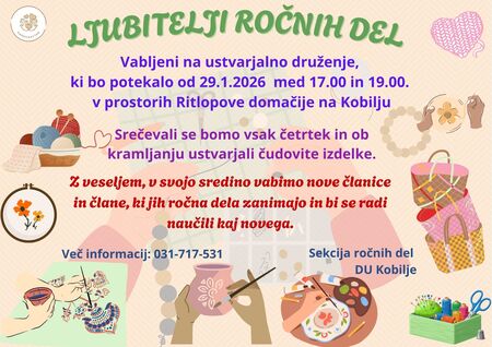 ROČNA DELA DU KOBILJE